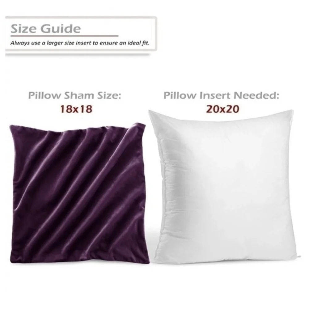 Nestl Purple Velvet Pillow Covers 24